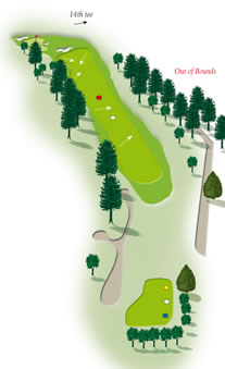 Thirtheenth hole layout Mount Maunganui Golf Course