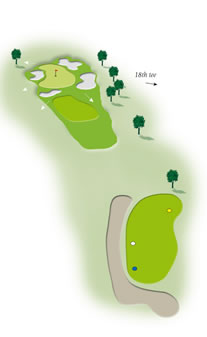 Seventeenth hole layout Mount Maunganui Golf Course