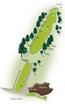 First hole layout at Mount Maunganui Golf Club